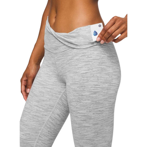 Lululemon Size 6 Wunder Under Tights Space Gray 7/8 Leggings High Rise